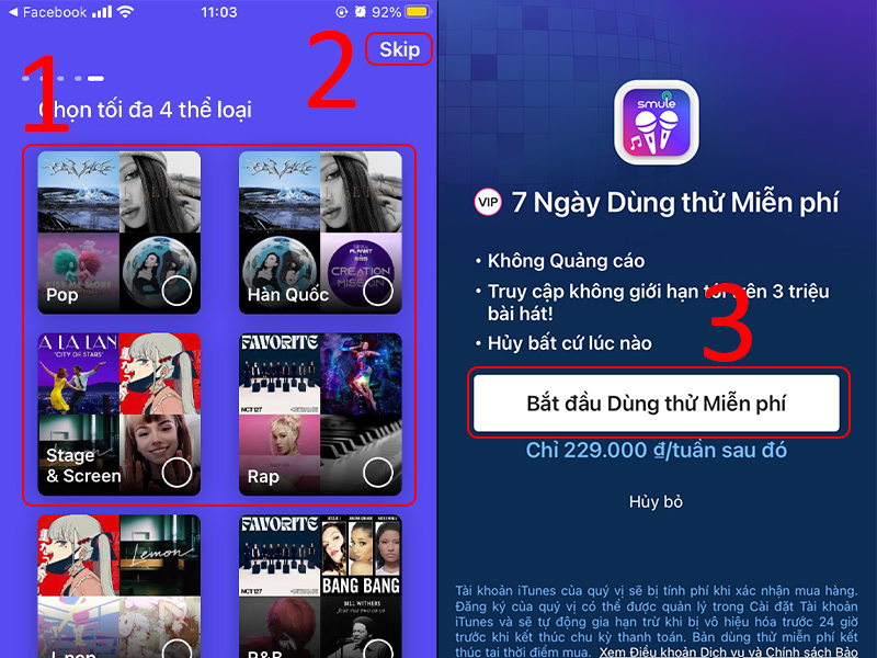 Chọn thể loại b&agrave;i h&aacute;t